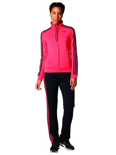 adidas damen anzug rot|Essentials 3.